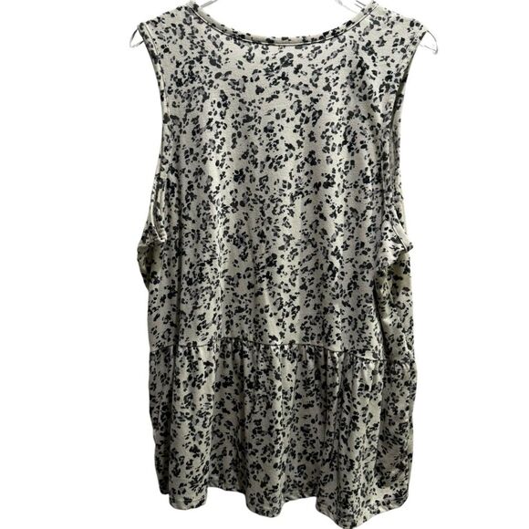 Lane Bryant Animal Print Peplum Tank Top Size 18/20 - Picture 4 of 6